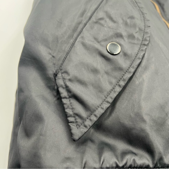 Vintage 70’s Elk‎ Mont MA-1 flight jacket size L black and orange. Ribbed collar - Picture 8 of 15